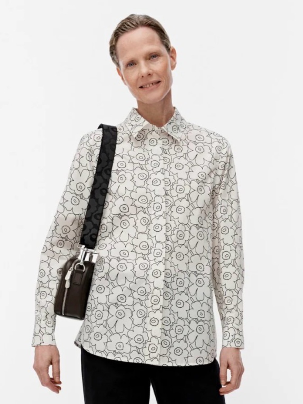 Marimekko Tilla Piirto Unikko Shirt - Size 36